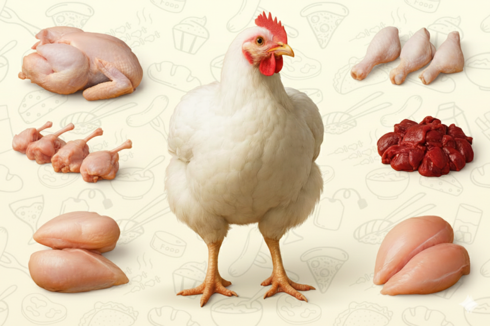 Ally Village Traditional Meat offers bio-secure broiler chicken raised under strict farm hygiene, with controlled entry, clean housing, and disease-prevention protocols for healthier birds. Every bird is processed in a hygienic facility and thoroughly cleaned with purified RO water, helping reduce contaminants and giving you cleaner, fresher meat for your family